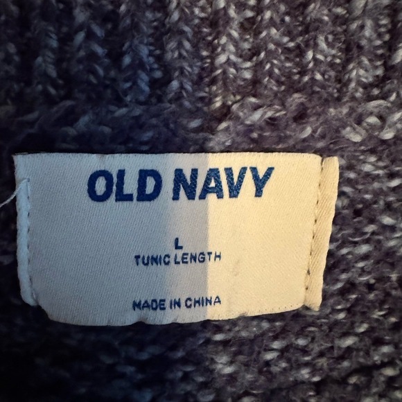 Old Navy Womens Chunky Tunic Sweater Large Indie Fisherman Bohemian Scandi Boho - Picture 4 of 6